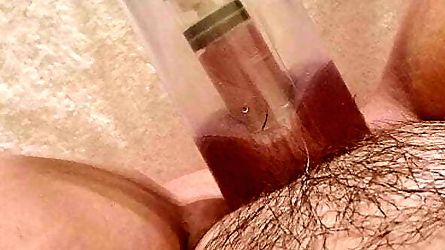 Clit Pump Inside Penis Pump Jerking Squirting Mistress Gina
