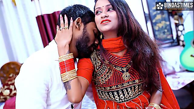 My Cute Desi Sexy Newly Wife Doesn't want me to go Office for whole Day ( Hindi Audio )