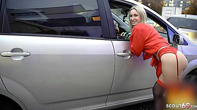 German Prostitute Micky Muffin at no Condom Sex with Big Cock Stranger