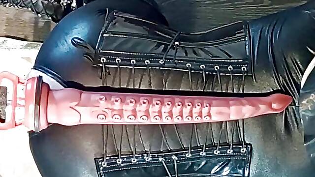 Naughty nun plays with a large unholy member