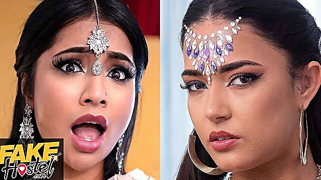 Fake Hostel - Horny Genies released and desperate for cock! Amazing threesome with Yasmina Kahn and Nuria Millan