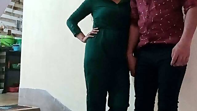 What is the girl doing with her senior after coming to the office?