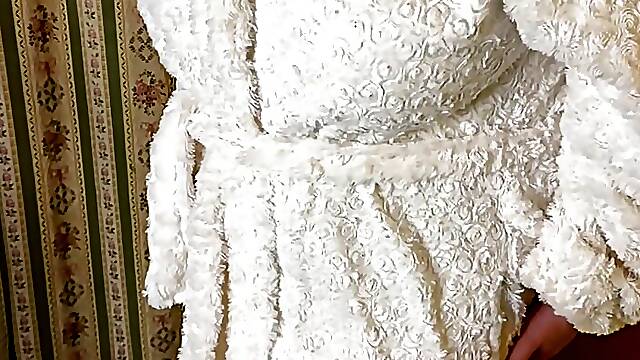 Chubby MILF wife with lactating boobs allowed this fat man fuck her hairy pussy without a condom and creampie her - Milky Mari