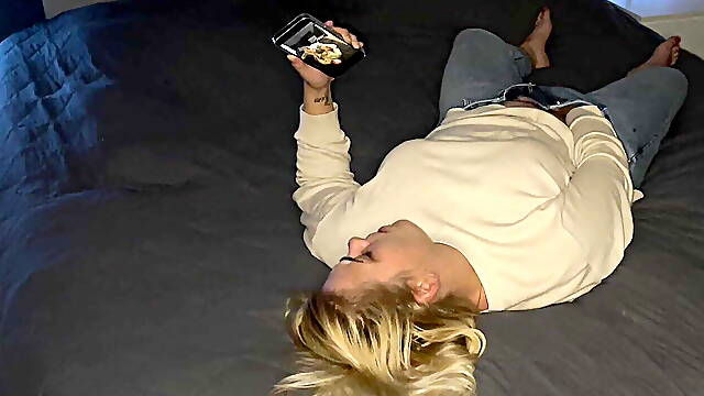 Masturbation porn watching multiple orgasms twitching shaking sexy feet blonde moaning clitoris wet pussy sex masturbating