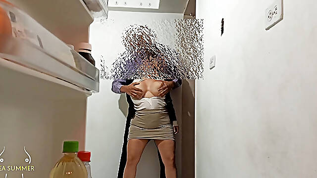 A hot office worker uses her ass, tits, and pussy to get a promotion from her perverted boss in exchange for a squirt.