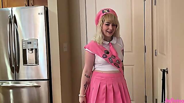 Scout Gets Fucked On Inflatable Winnie Chair