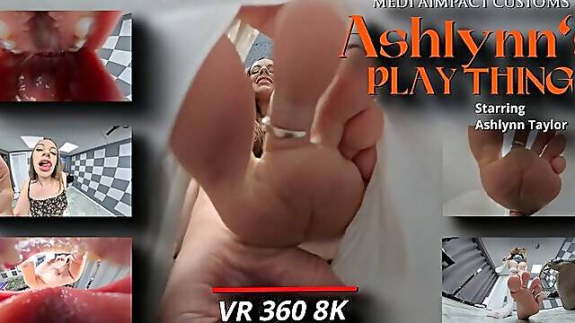 Ashlynns Plaything - Sock - Vore - feet - Mouth - hands - Ashlynn Taylor - VR 360 8K