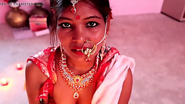 Tamil mother enjoys anal sex with young desi hotty