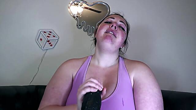 Worship of monumental ebony cock with oral pleasure, chest job, and manual stimulation