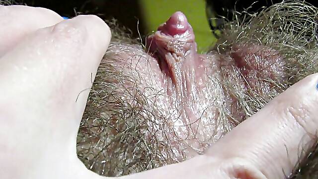 Big clit hairy pussy compilation
