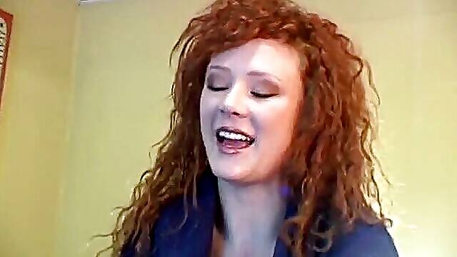 Threesome with a blonde and redhead behind the scenes