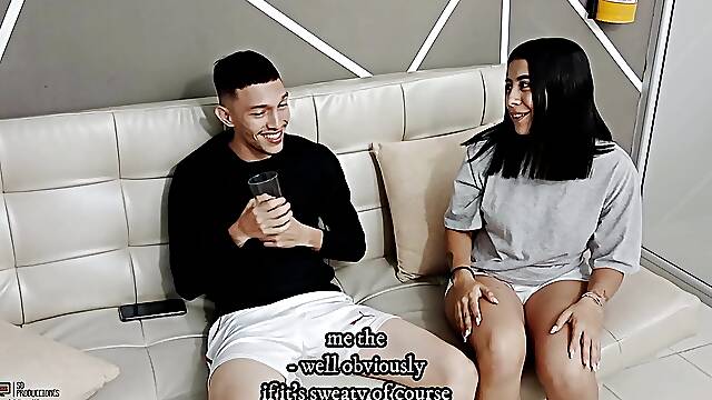 Massage to My Stepbrother Ends with a Happy Ending Cum in Mouth - Porn in Spanish