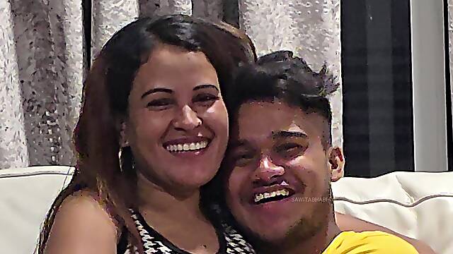 Boy Behind Indian Sex Scene Shakes His Cock in Front of Girls