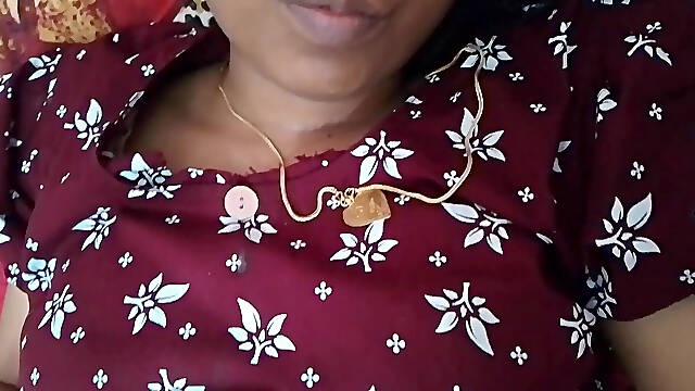 Tamil Wife Stimulates Her Husband's Penis with Her Feet at Home