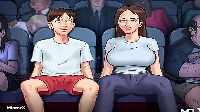 SummertimeSaga - Pussy Caressing at the Cinema